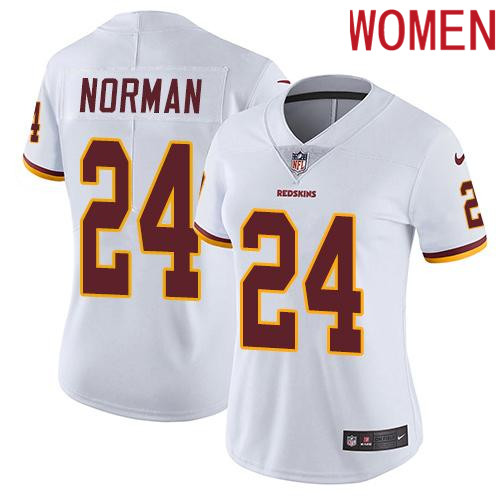 2019 Women Washington Redskins 24 Norman white Nike Vapor Untouchable Limited NFL Jersey